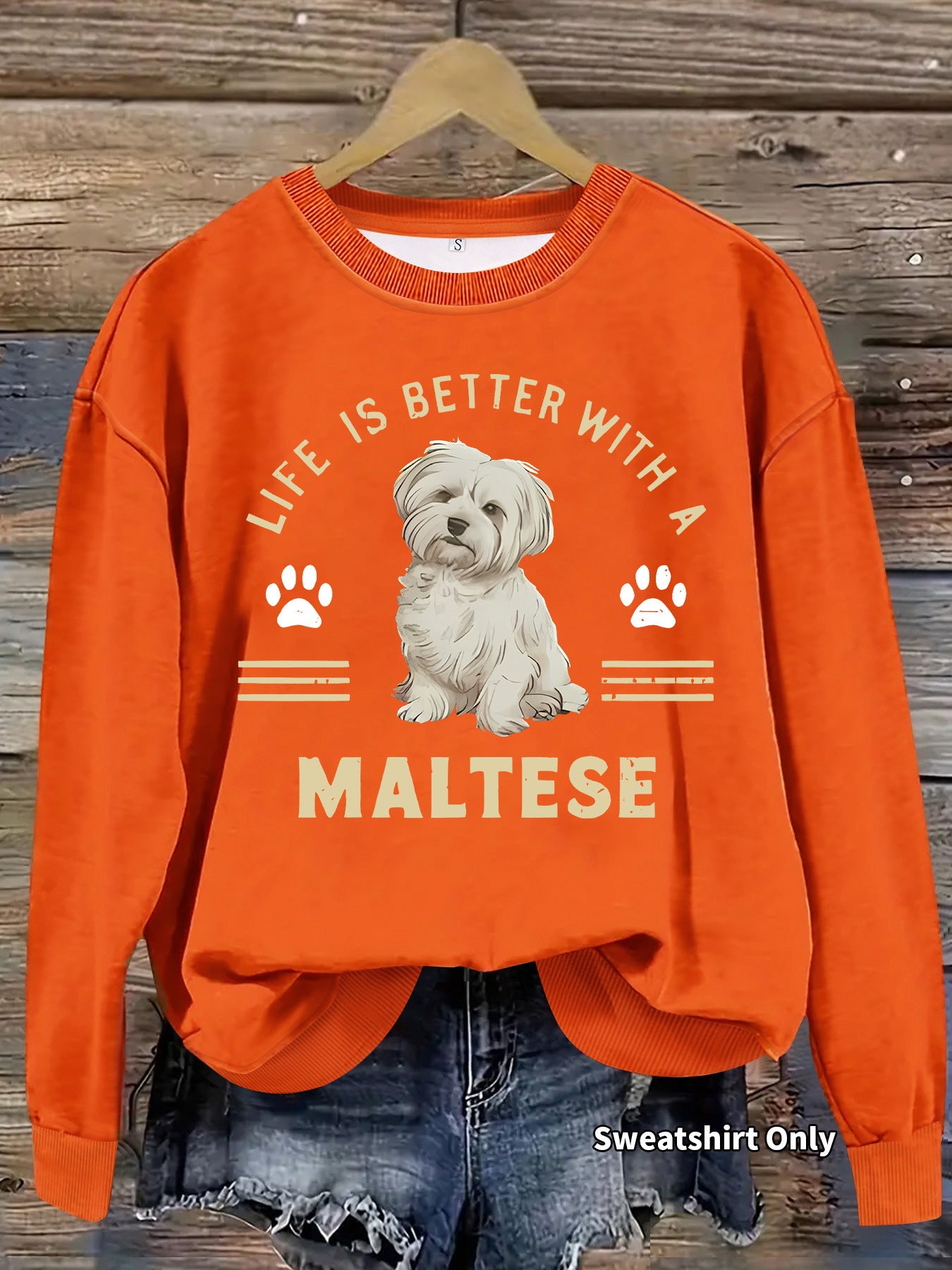 Marzis Dog Print Shirt Orange