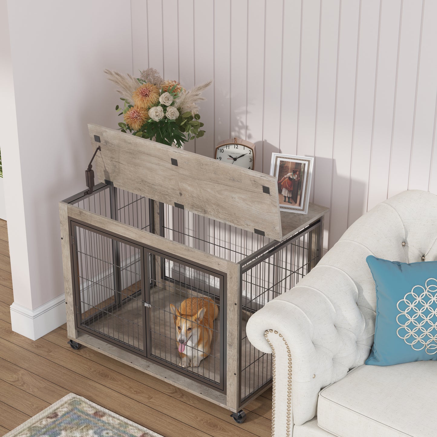 Furniture Style Dog Crate top opening