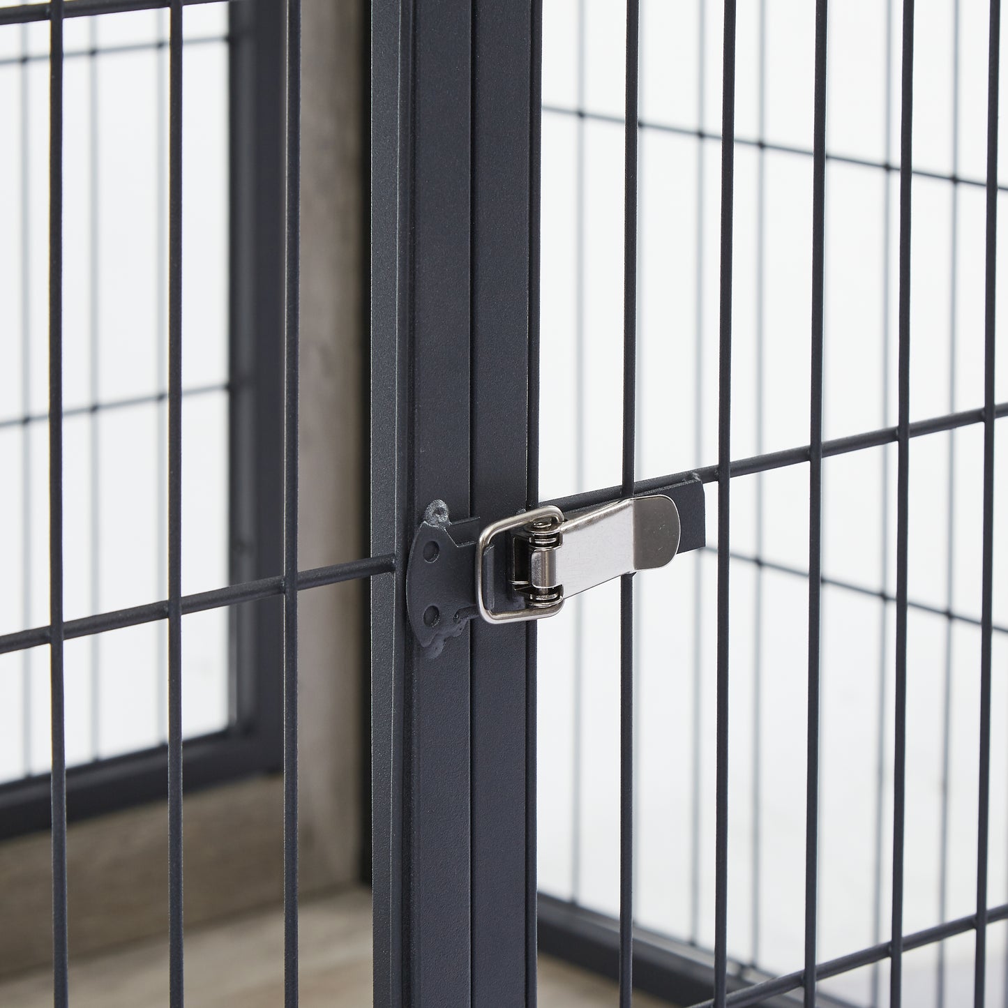 Furniture Style Dog Crate secure latch