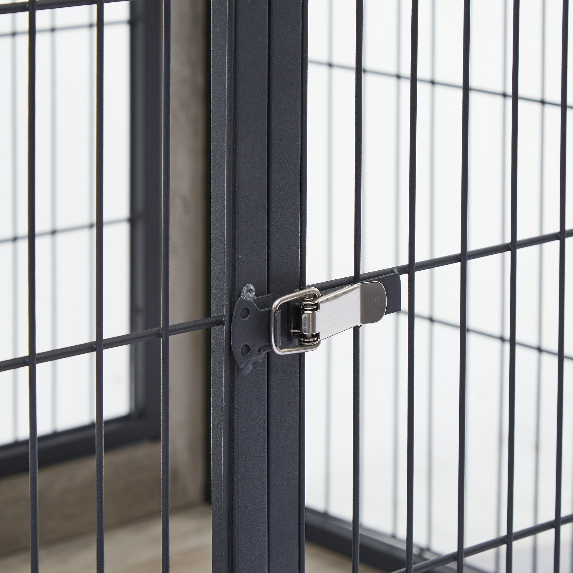 Furniture Style Dog Crate secure latch