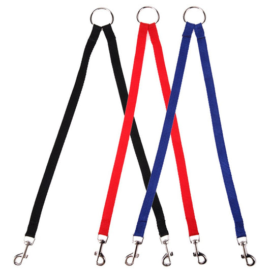 Nylon Pet Dog Coupler Leash Walking Lead Traction Rope for Two Dogs Collar Leading Puppy Leashes Dog Cats Supplies
