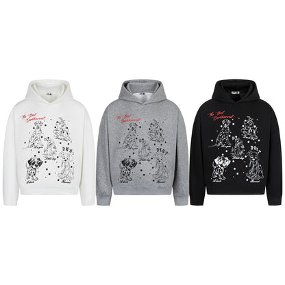 Animal Dog Printed Hoodie 3 Colors