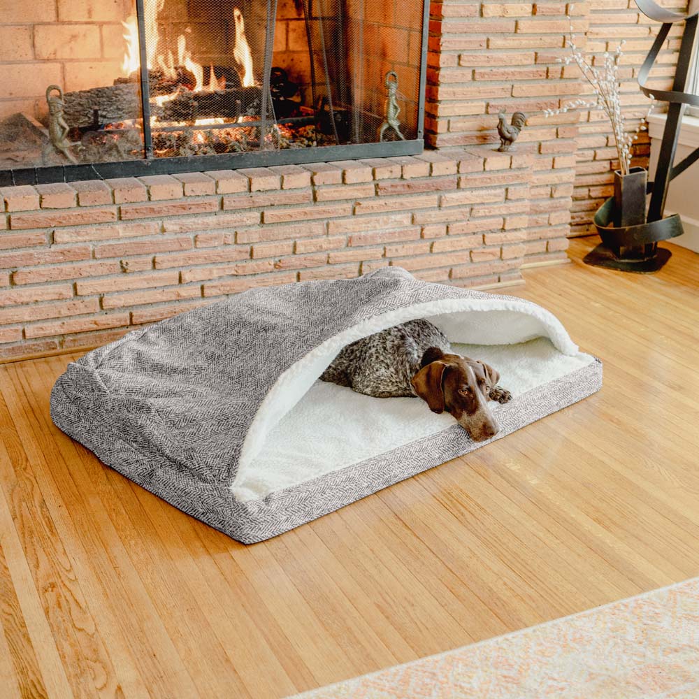 Cozy Orthopedic Rectangle Cave - Med - Palmer Dove