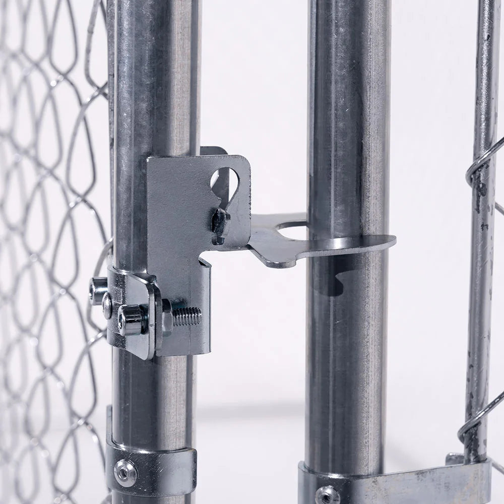 Lucky Dog® Galvanized Chain Link Kennel DIY Boxed 2in1 Kit - 10ft x 10ft or 5ft x 15ft