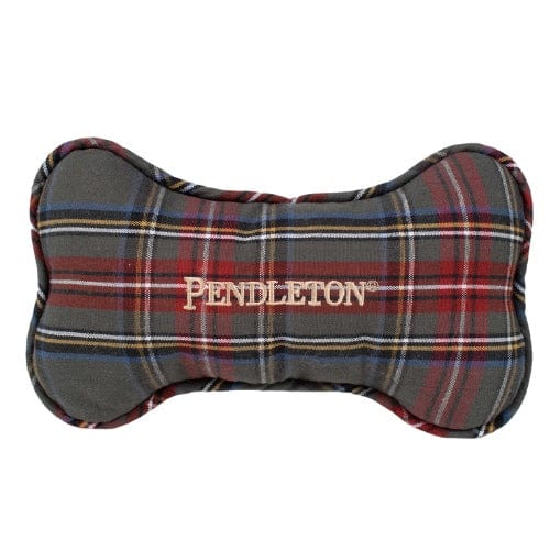 Pendleton Plaid Pet Throw and Bone Combo Set, 27" L X 36" W, Gray Stewart, One Size Fits All