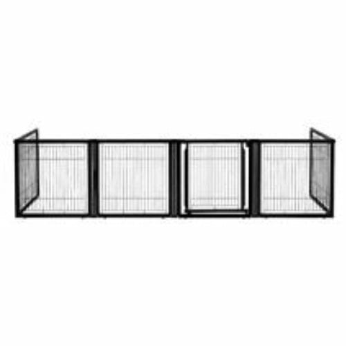 6 Panel Convertible Elite Pet Gate - Blac