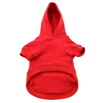 Flex-Fit Dog Hoodie - Red XS - 4XL
