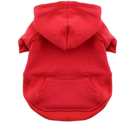 Flex-Fit Dog Hoodie - Red XS - 4XL