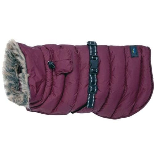 Alpine Extreme Cold Puffer Dog Coat - Burgundy X-Small to 5X-Large