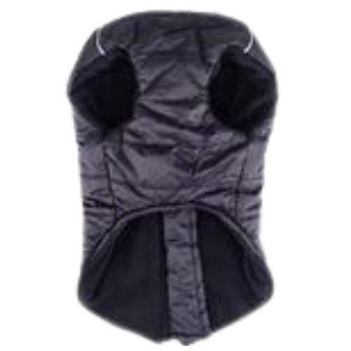 Zip-up Dog Puffer Vest - Black X-Small to X-Large