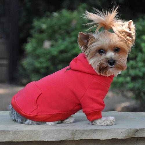 Flex-Fit Dog Hoodie - Red XS - 4XL