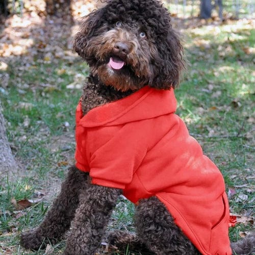 Flex-Fit Dog Hoodie - Red XS - 4XL