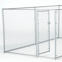Lucky Dog Galvanized Chain Link w/PC Frame Kit in a Box 10'L x 5'W x 4'H