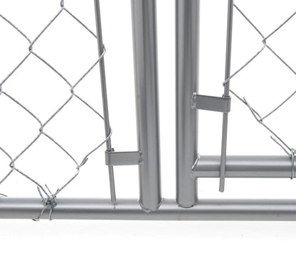 Lucky Dog Galvanized Chain Link w/PC Frame Kit in a Box 10'L x 5'W x 4'H