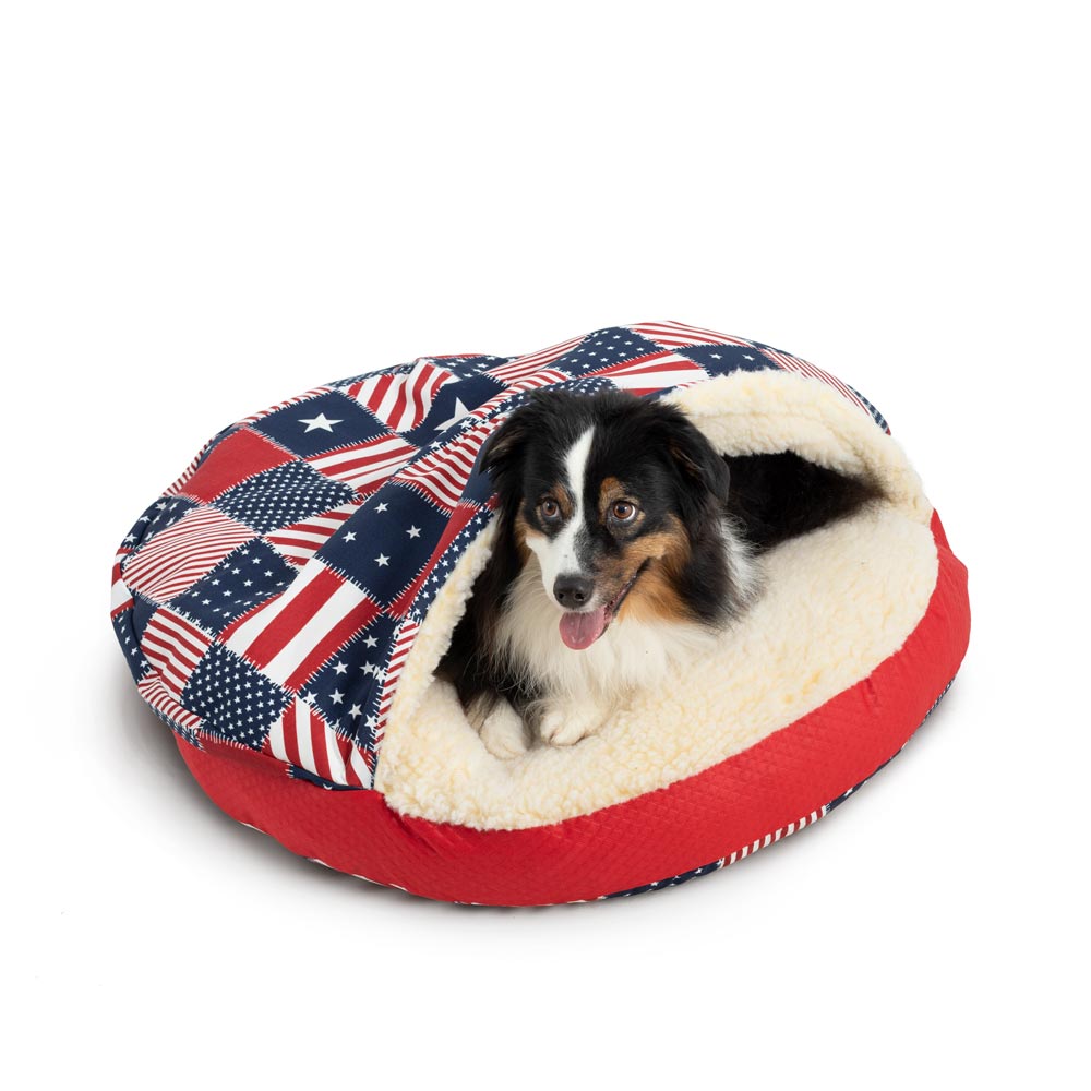 Wag Cozy Cave - Xl - Starpatch/Red Diamond