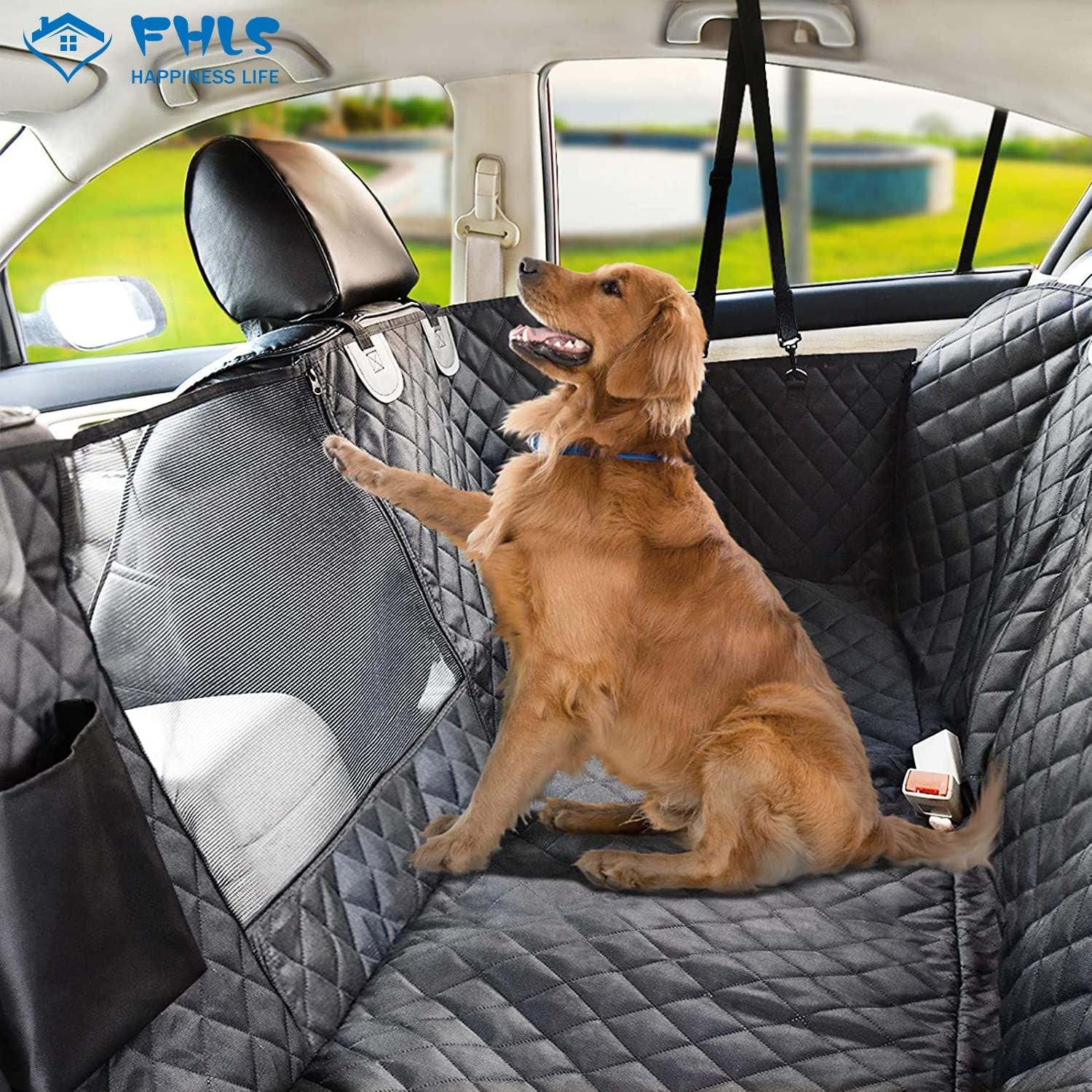 Dog Car Seat Cover Mattresses Waterproof Pet Transport Puppy Carrier Car Backseat Protector Mat Car Hammock For Small Large Dogs Quilted