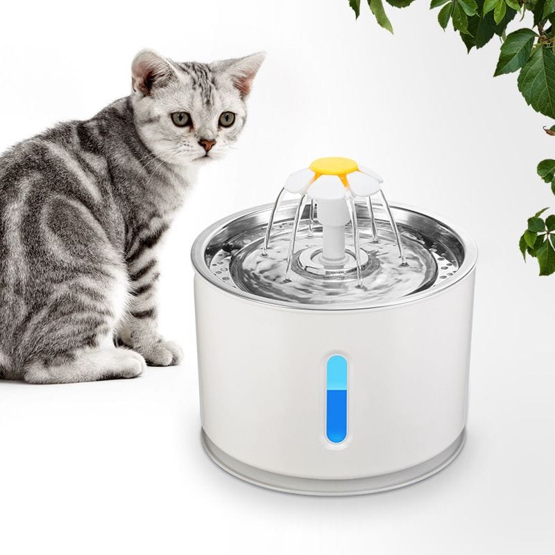 Pet Automatic LED Fountain 81oz / 2.4L Water Dispenser for Cats Dogs  1 of 6