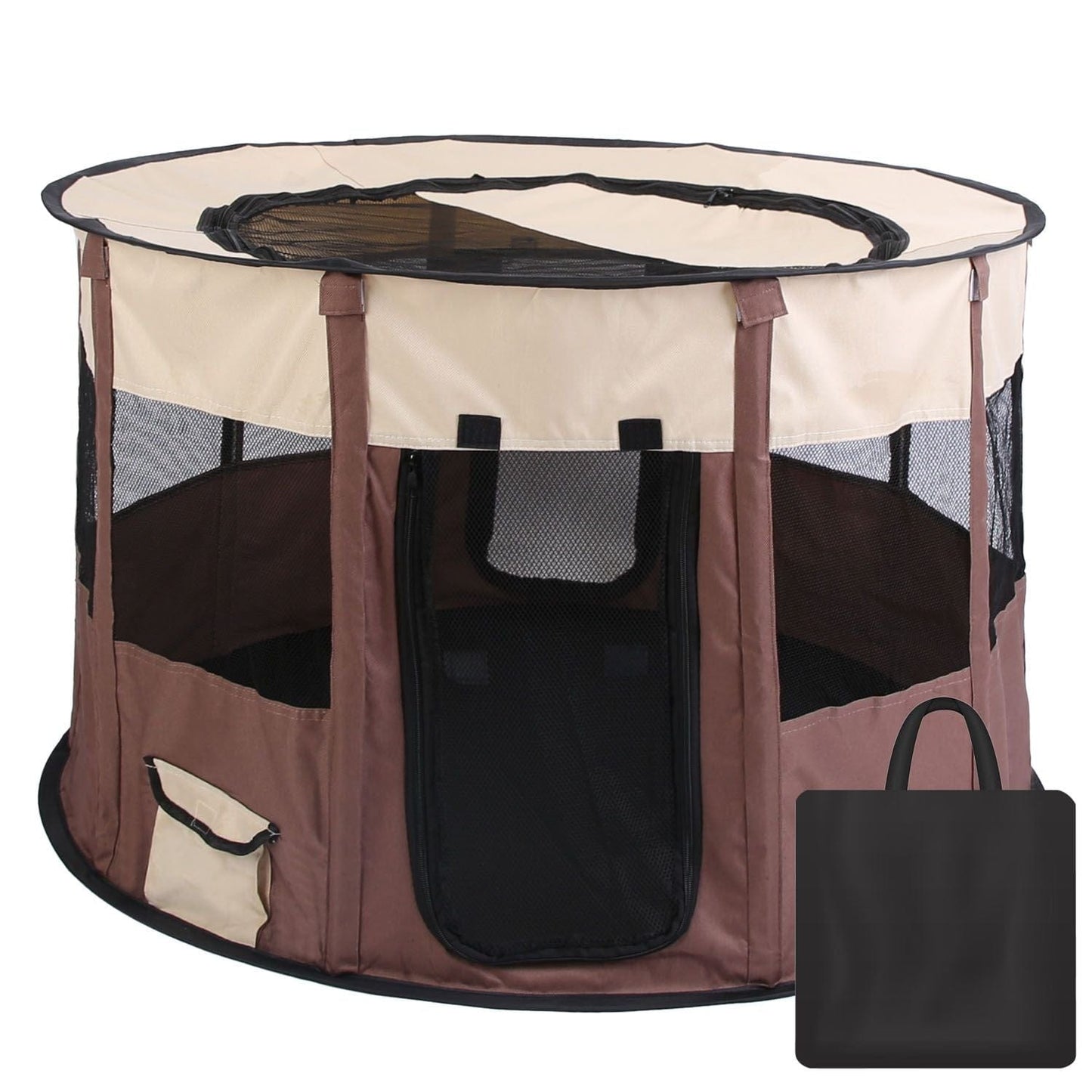 Foldable Playpen for Dog with Carry Bag convenient move