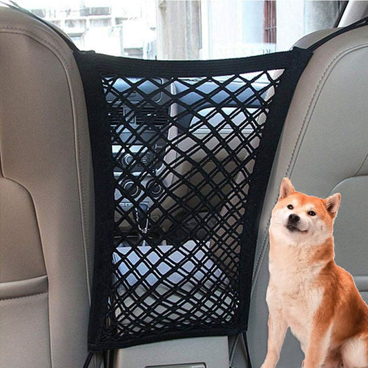 Dog Seat Fences Car Protection Net Safety Storage Bag Pet Mesh Travel Isolation Back Seat Safety Barrier Puppy Accessories In Car View