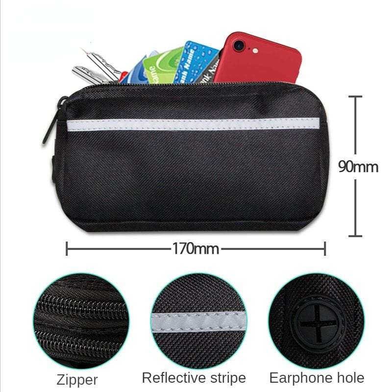 Hands Free Dog Leash with Zipper Pouch; two Padded Handles and Durable Bungee for Walking; Jogging and Running Your Dog