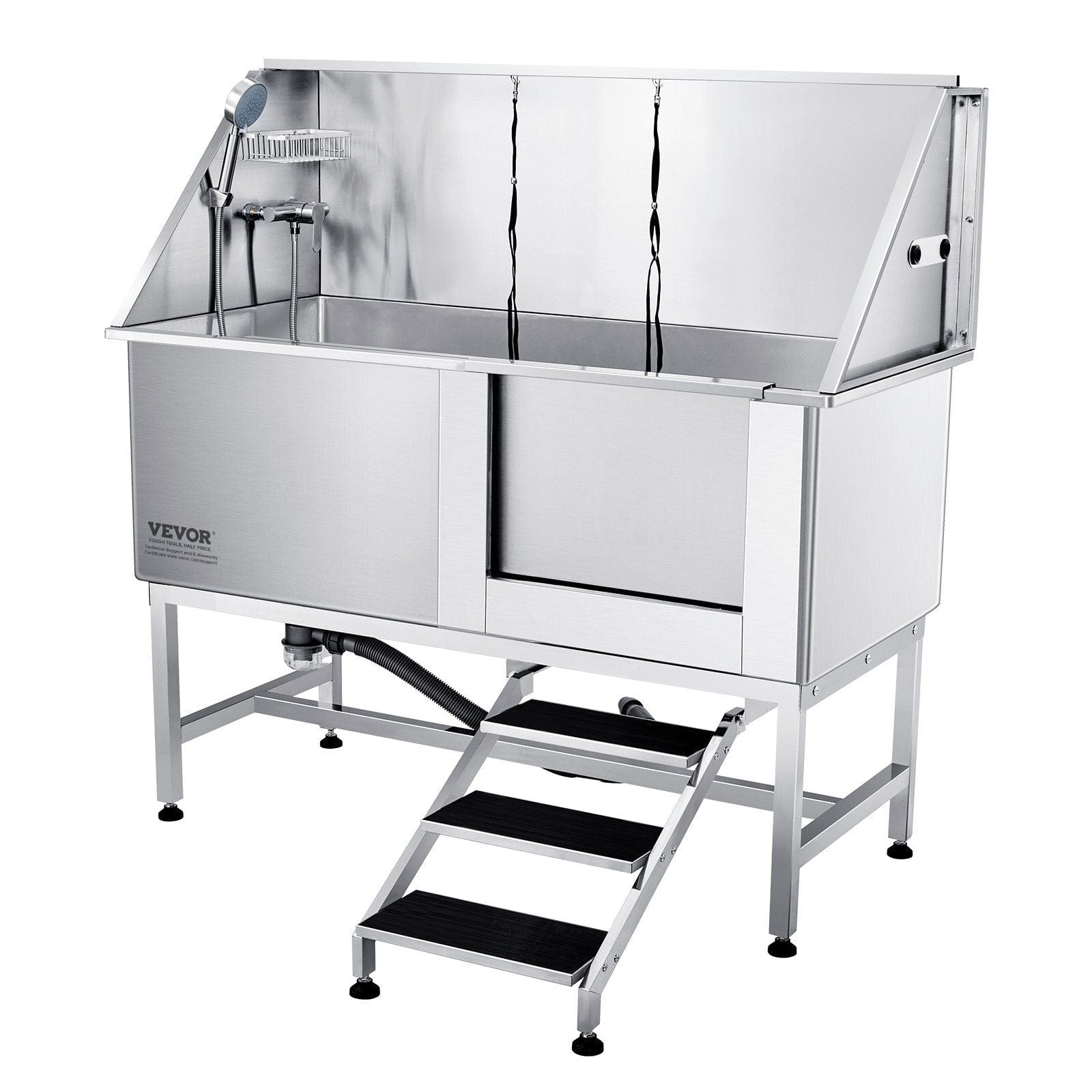 VEVOR 62" Pet Dog Bathing Station w/Stairs
