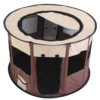 Foldable Playpen for Dog with Carry Bag easy transport