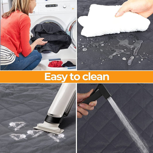 Simple Deluxe Dog Car Seat Cover for Back Seat, 100% Waterproof Pet Seat Protector with Mesh Window, Scratchproof & Nonslip Dog Hammock for Cars, Trucks, SUVs, Standard Easy Clean