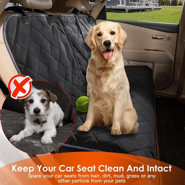 Dog Car Seat Cover, Back Seat Extender for Dogs,Dog Hammock for Car Backseat, Non Inflatable Dog seat Cover for Back seat,Hard Bottom Back Seat Protector for Cars,Trucs & SUVs Main View