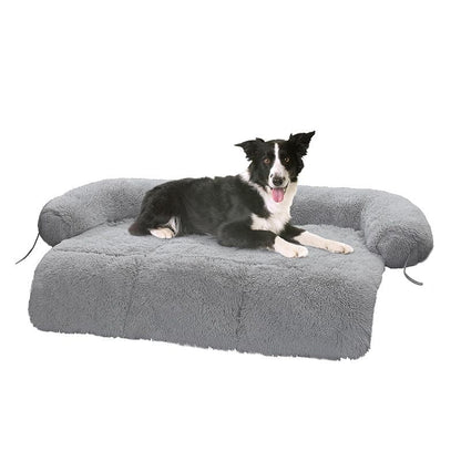 Dog Mat Furniture Protector Fluffy Dog Couch Bed Soft Gray