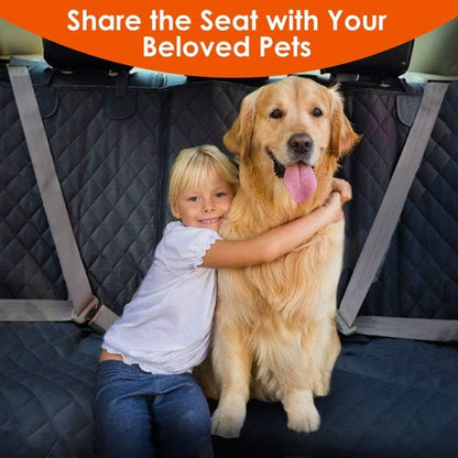 Dog Car Seat Cover, Back Seat Extender for Dogs,Dog Hammock for Car Backseat, Non Inflatable Dog seat Cover for Back seat,Hard Bottom Back Seat Protector for Cars,Trucs & SUVs Solid Colors