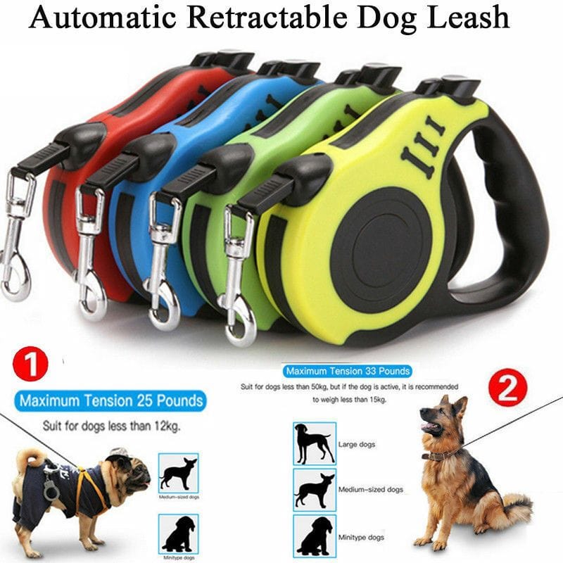 Automatic Retractable Dog Leash Pet Collar Automatic Walking Lead Free Leash 4 colors