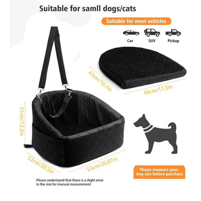 Dog Car Seat for Small Medium Dogs Under 30lbs Pet Booster Seat Suitable for Small Dogs