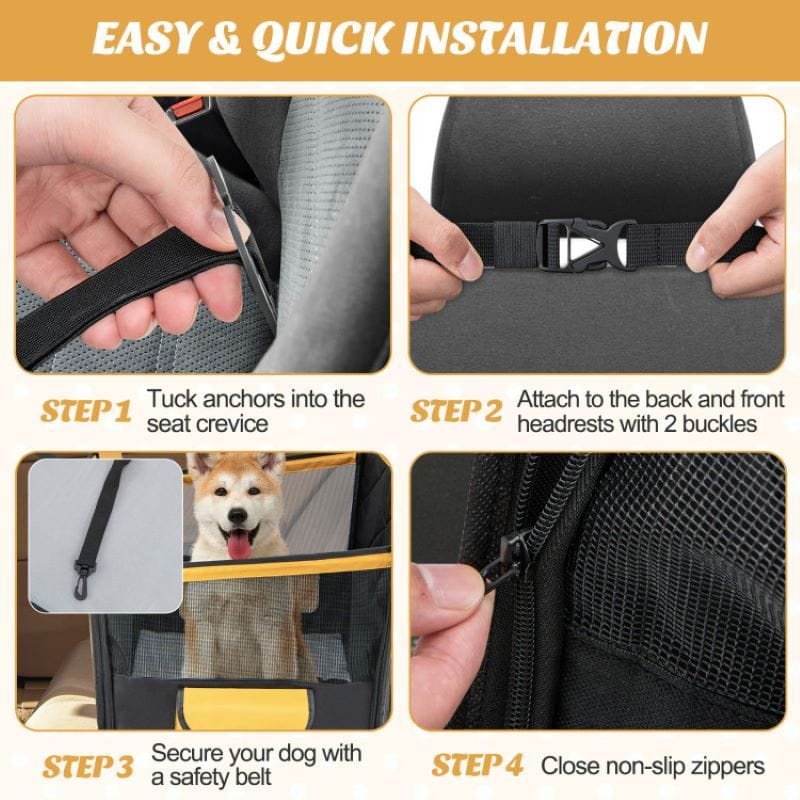 Waterproof Pet Seat Protector Dog Car Seat Cover for Back Seat Easy Installation