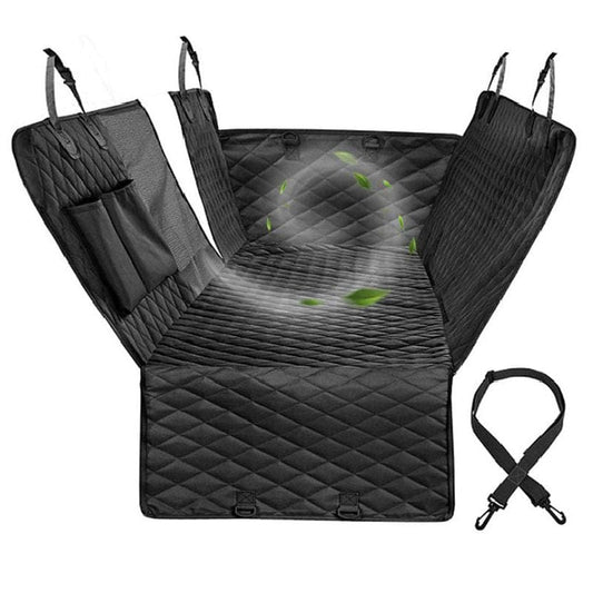 Waterproof Pet Carriers Scratch-resistant Durable Cat Dog Car Seat Cover Folding Non-slip Car Backseat Safety Protection Pad Cat Black