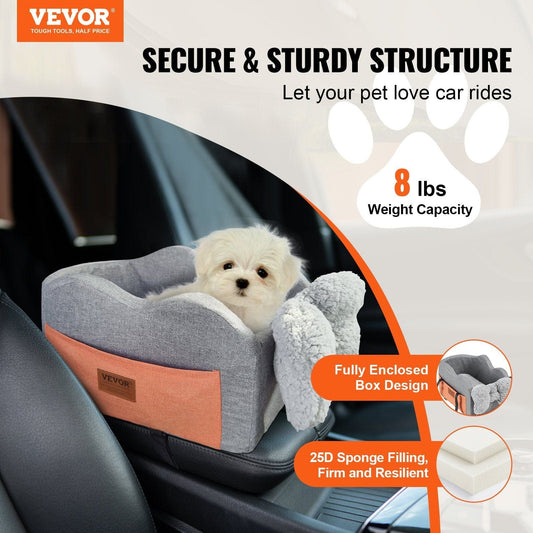 VEVOR Center Console Dog Car Seat Dog Booster Car Seat for Small Dog 8 lbs #2