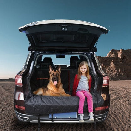 Dog Car Seat Cover, Back Seat Extender for Dogs,Dog Hammock for Car Backseat, Non Inflatable Dog seat Cover for Back seat,Hard Bottom Back Seat Protector for Cars,Trucs & SUVs View Child and Dog