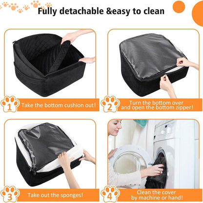 Dog Car Seat for Small Medium Dogs Under 30lbs Pet Booster Seat Easy Clean