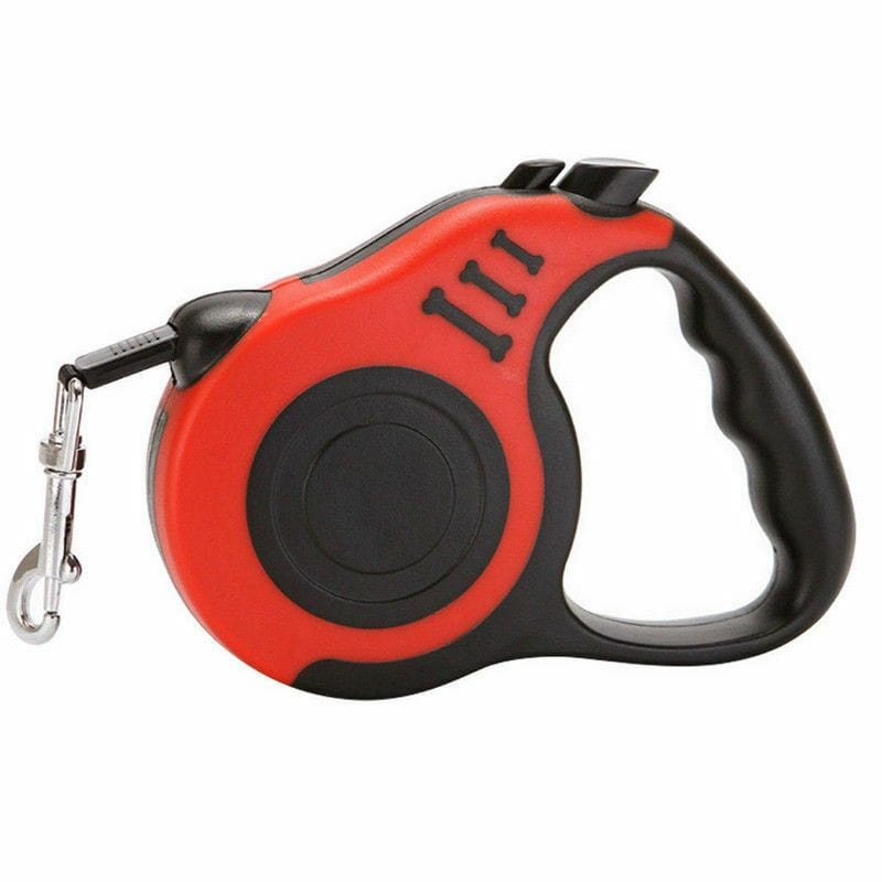 Automatic Retractable Dog Leash Pet Collar Automatic Walking Lead Free Leash red color