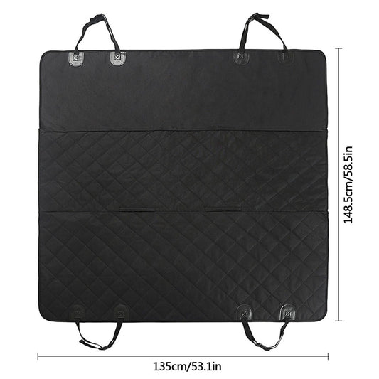 Waterproof Dog Car Seat Cover Scratchproof Pet Hammock Protector Rear Seat Mat Seatbelt Dimension of bottom