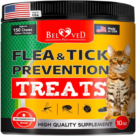 Flea and Tick Prevention Chewable Pills for Dogs and Cats