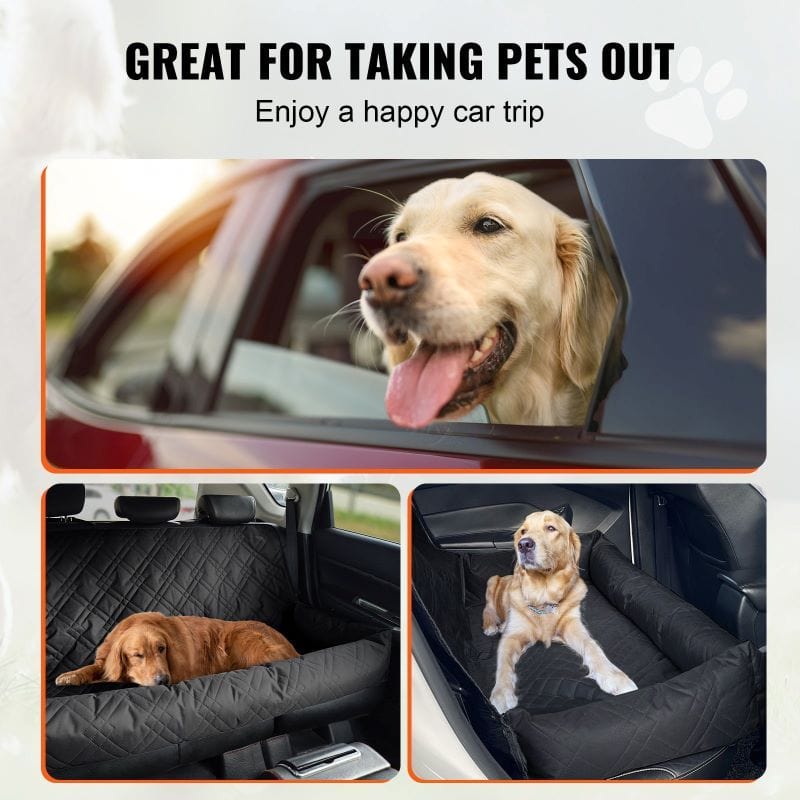 Dog Mats Car Seat Pet Car Seat for Medium Large Dog Black in Car