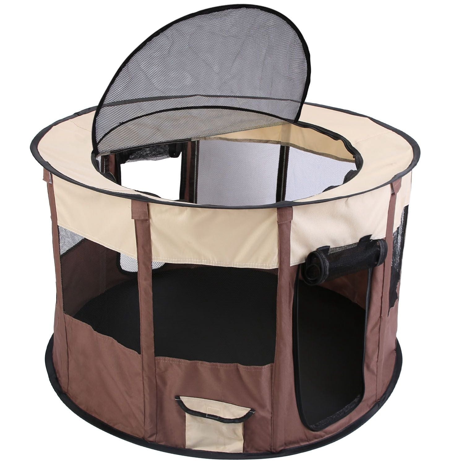 Foldable Playpen for Dog with Carry Bag  view main