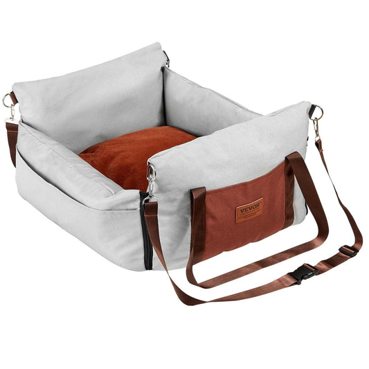 VEVOR Dog Booster Car Seat Pet Car Seat for Small Dog up to 25lbs Gray #1