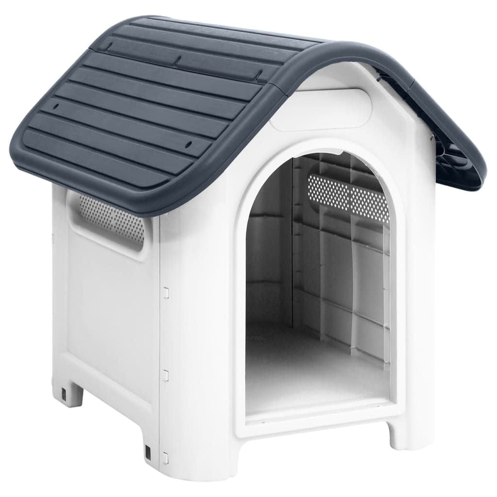 Dog House Gray 23.2"x29.5"x26" Polypropylene Main View