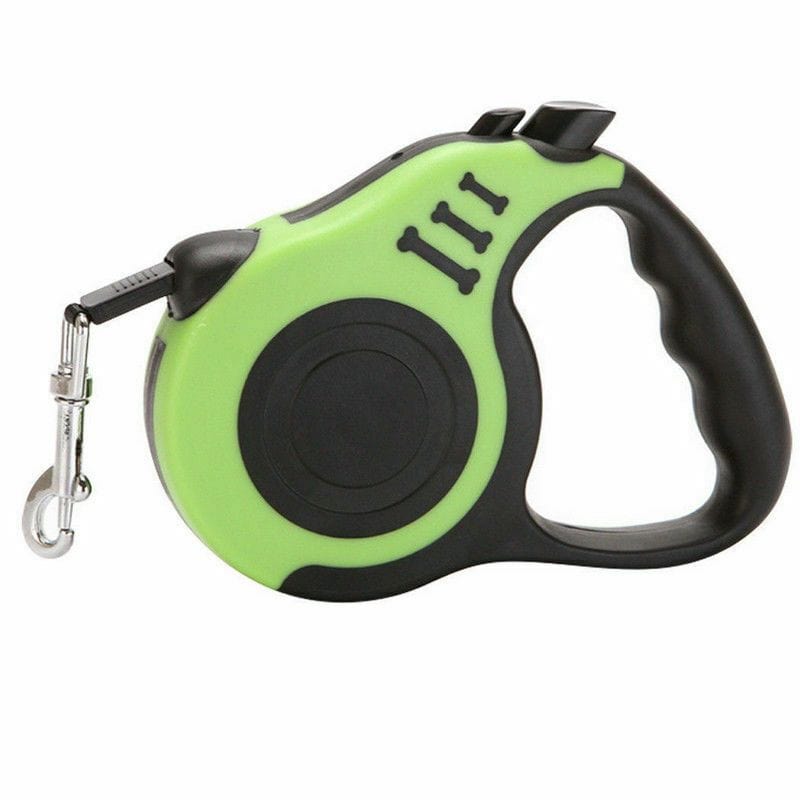 Automatic Retractable Dog Leash Pet Collar Automatic Walking Lead Free Leash green view