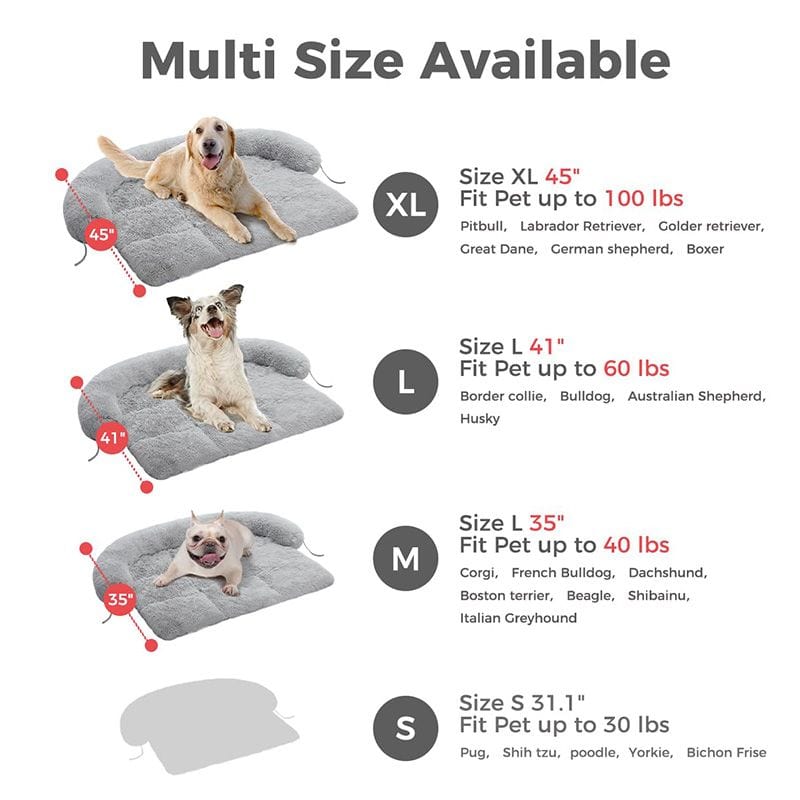 Dog Mat Furniture Protector Fluffy Dog Couch Bed Multi Size