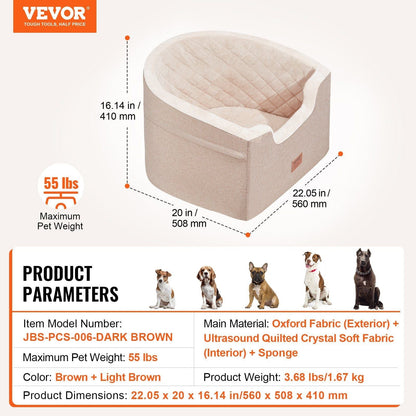 Durable dog car seat extender with a sturdy honeycomb bottom, breathable mesh window, and waterproof fabric for a safe and comfortable ride."