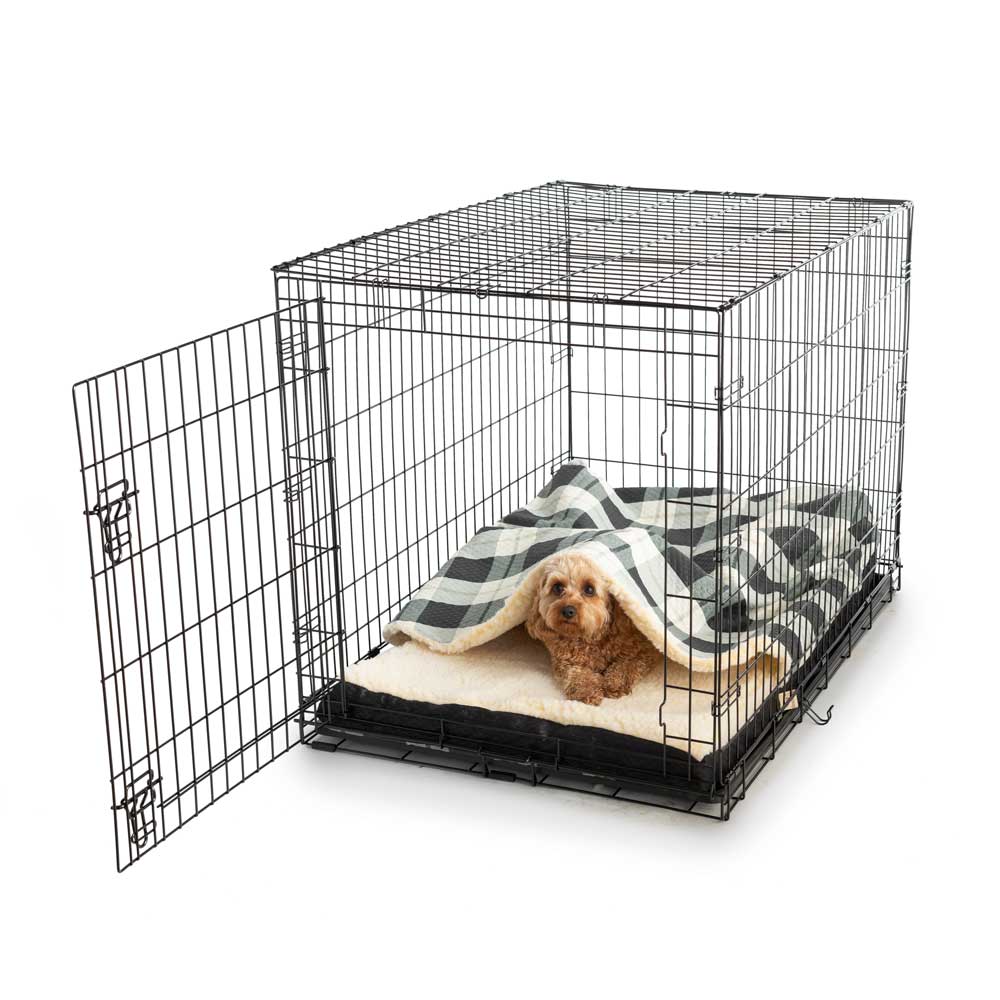 Wag Forgiveness Cozy Crate Cave - Lg - Barkley/Black Diamond