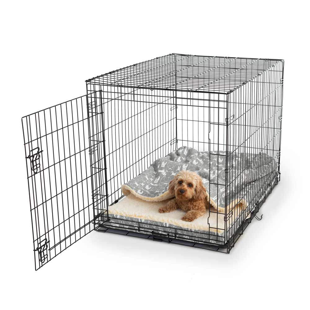 Wag Forgiveness Cozy Crate Cave - Lg - Pedigree Storm