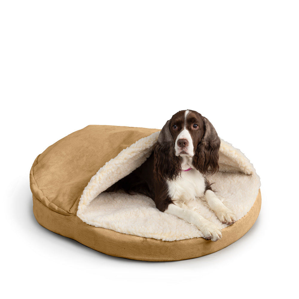 Luxury Orthopedic Cozy Cave - Lg - Camel